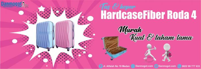 Koper Hardcase Fiber Roda 4 murah, kuat dan tahan lama